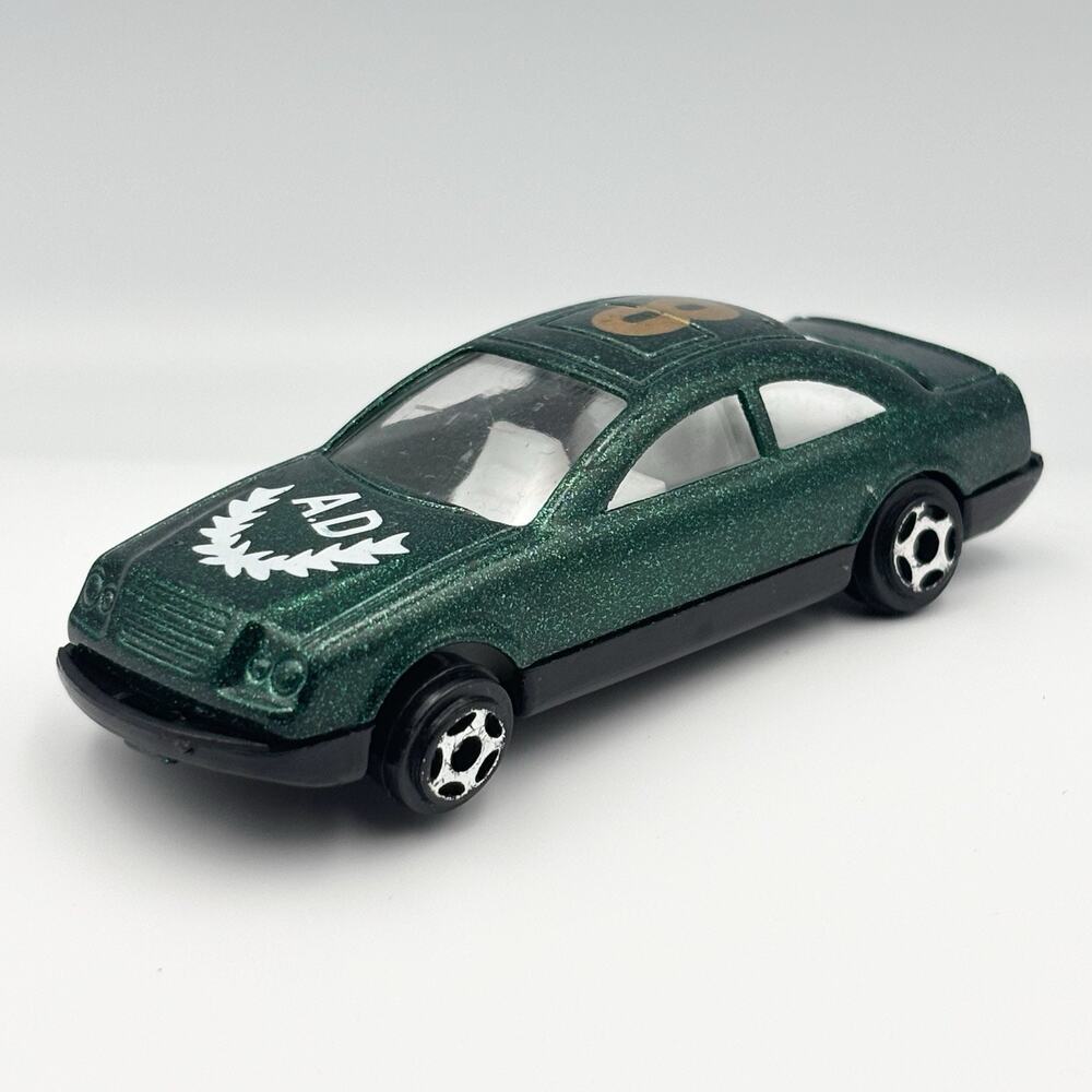 Vintage Sun Toys Mercedes-Benz CLK Green Diecast Car #8 AD 1:64 9811000